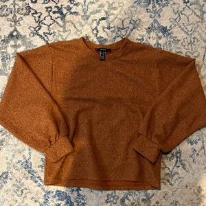 burnt orange forever 21 sweater